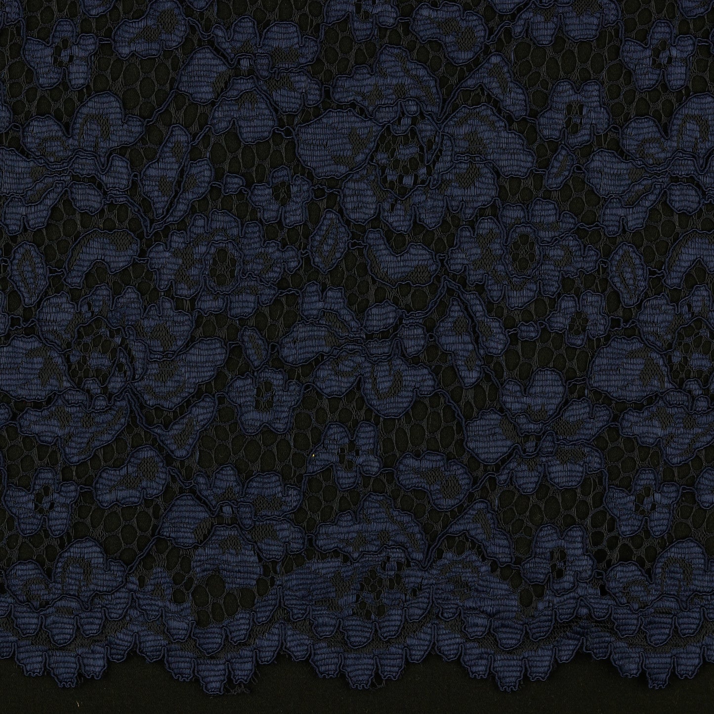 Tissu en dentelle - bleu foncé 130 g/m²