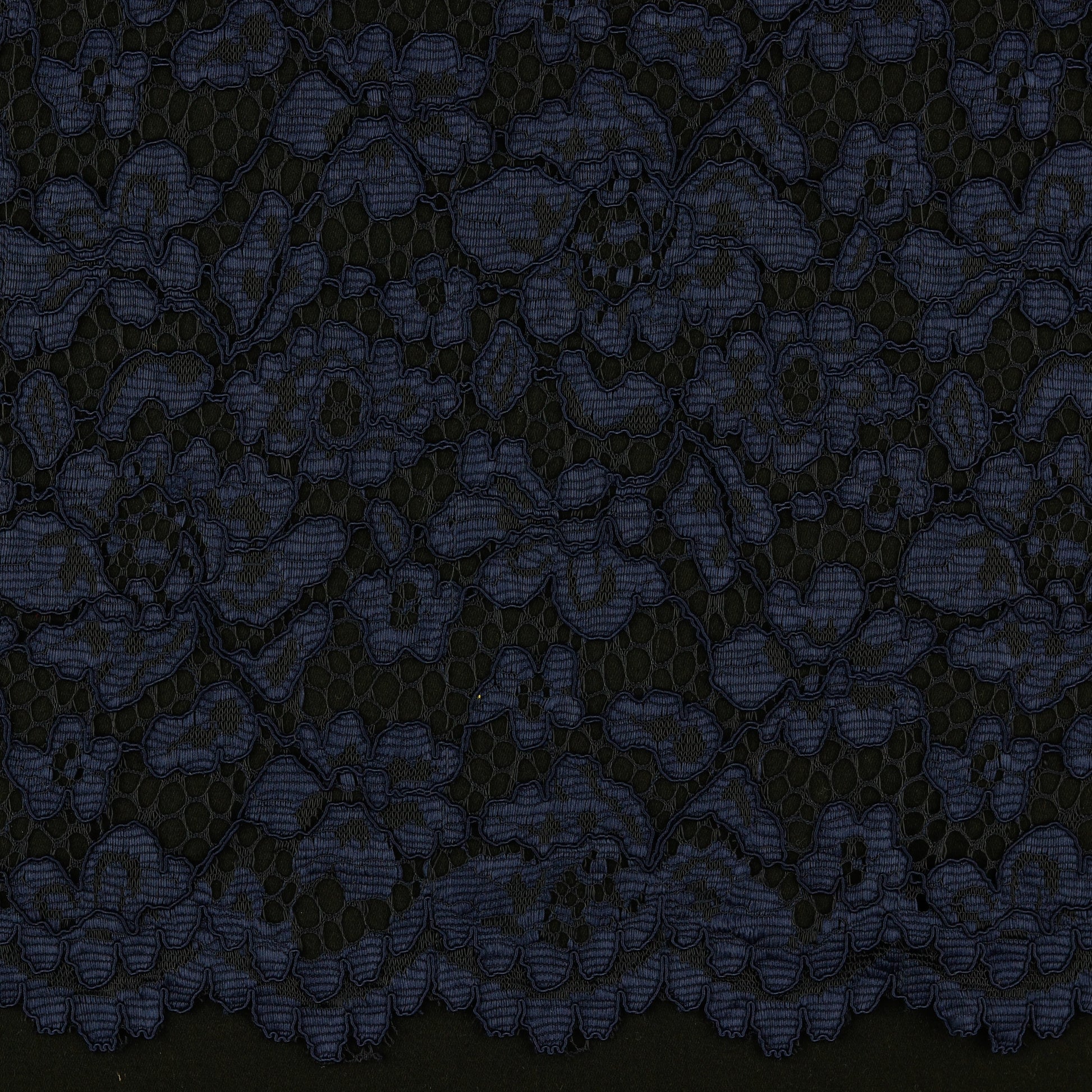 Tissu en dentelle - bleu foncé 130 g/m²