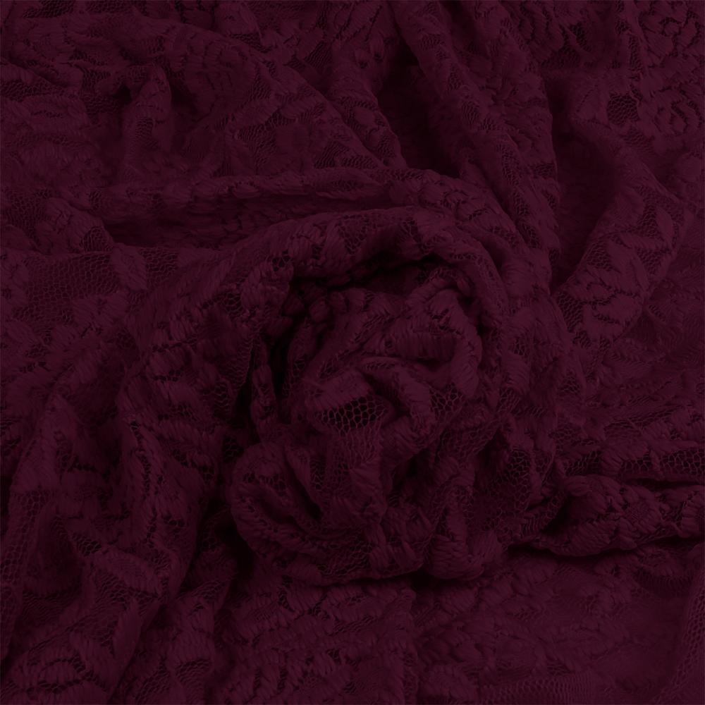 Image avec tissu en dentelle - ton vin 145 g/m² – disponible chez Šarlotes audumi