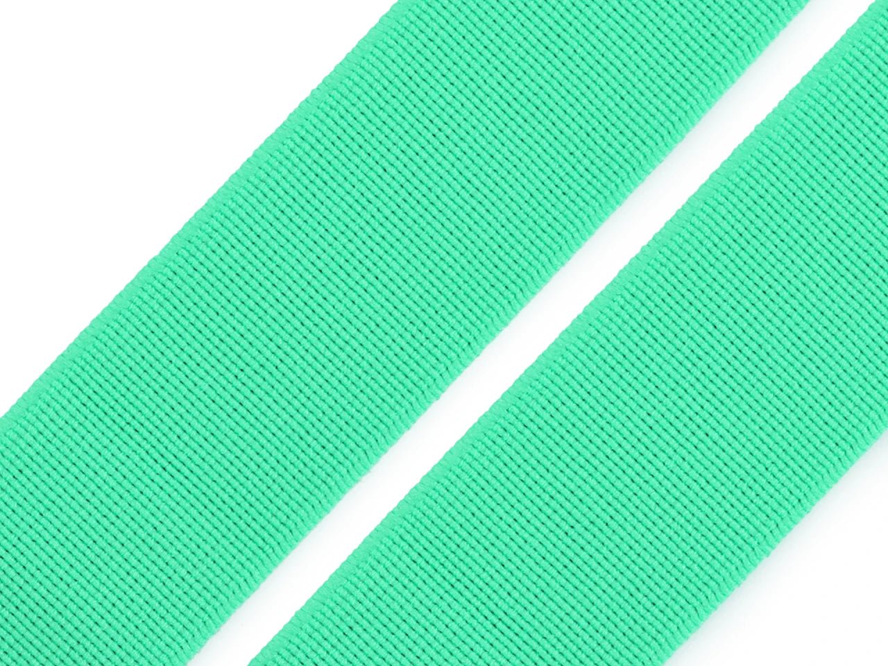 Image with Soft rubber 25 mm | Elastic rubber for sewing clothes - mint – available at Charlotte's Fabrics