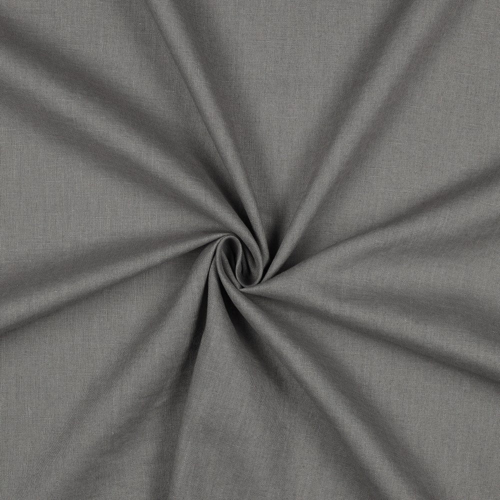 Image du tissu en lin adouci - gris foncé 170 g/m² – disponible chez Šarlotes audumi