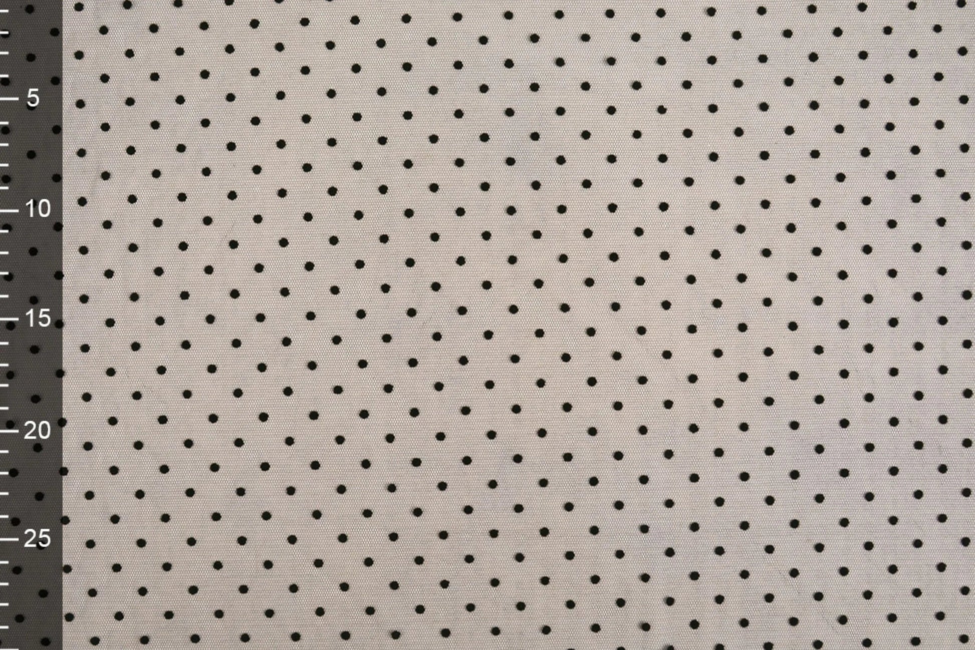 Tulle doux à pois - noir