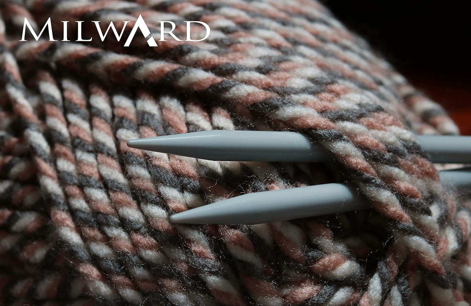 Milward aluminum circular knitting needles - 10.00 mm x 80 cm