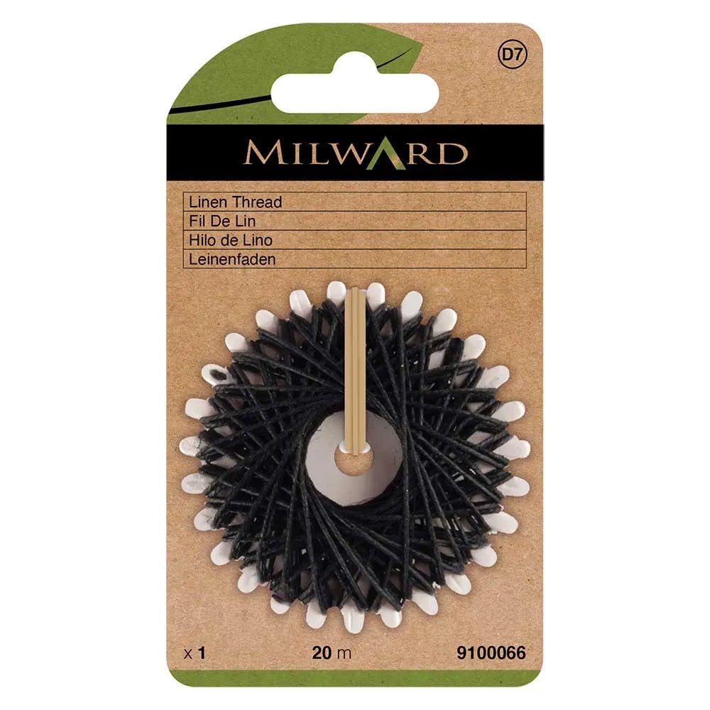 fil de lin Milward Lina 20 m - noir