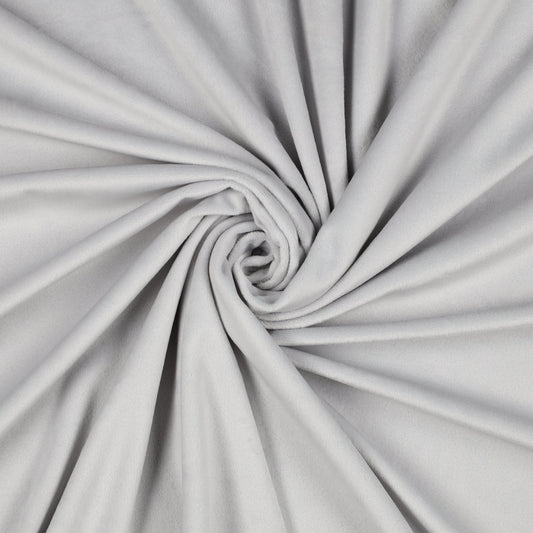 Minky en polaire lisse gris 260 g/m² – disponible chez Šarlotes audumi
