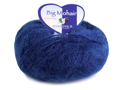 Mohair yarn - WOOLOVIT.IT 100 m 25 g - royal blue #908