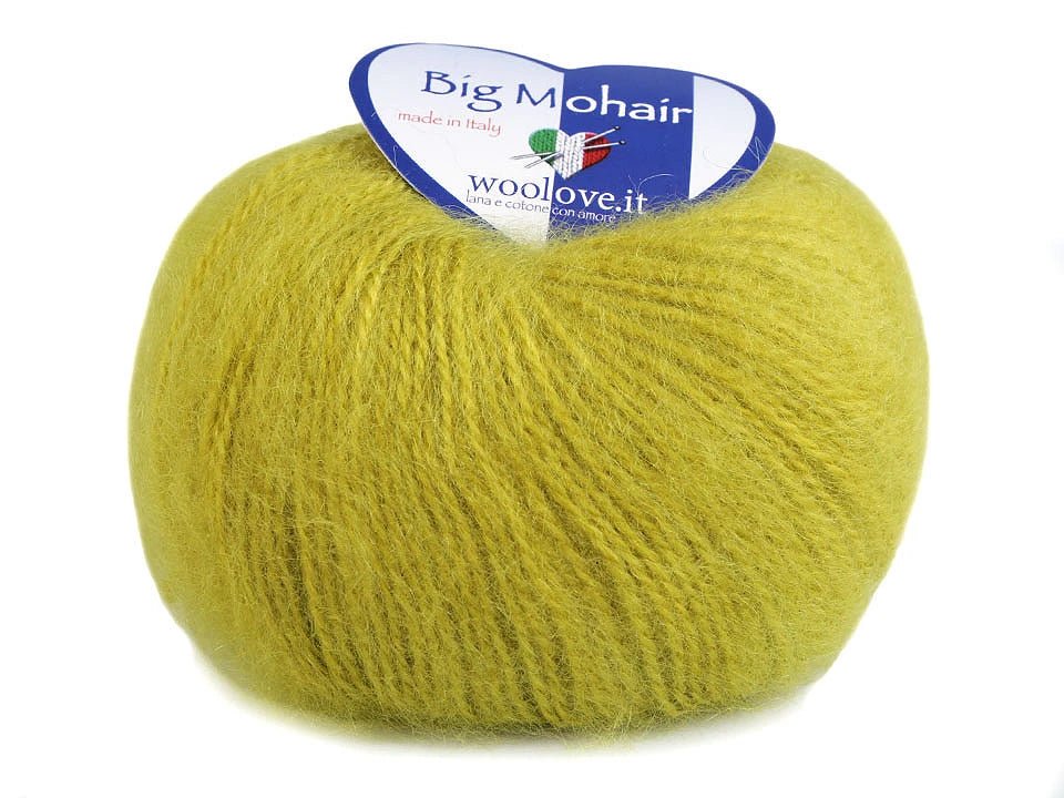 Mohair yarn - WOOLOVIT.IT 100 m 25 g - green #462