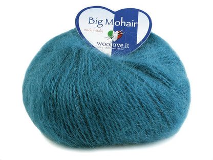 Mohair yarn - WOOLOVIT.IT 100 m 25 g - teal #7441