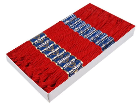 Fil mouliné - rouge vif 8 m
