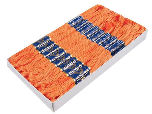 Fil mouliné orange 8 m