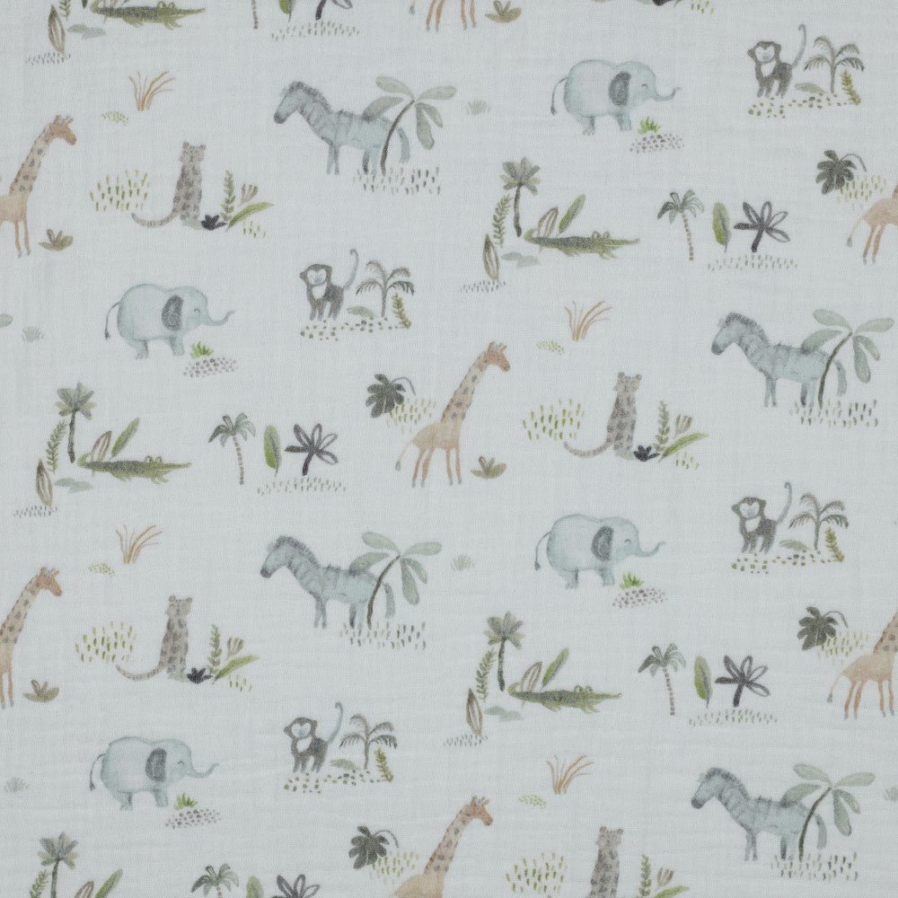 Mousseline - animaux d’Afrique 115 g/m²