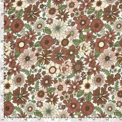 Image de mousseline à fleurs de différentes tailles 120 g/m² – disponible chez Šarlotes audumi