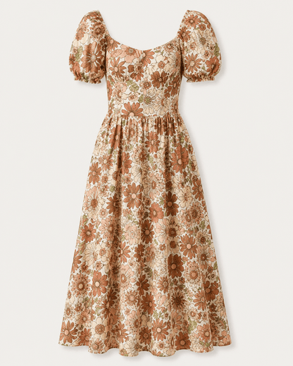 Muslin à fleurs de différentes tailles 120 g/m² – disponible chez Tissus de Charlotte