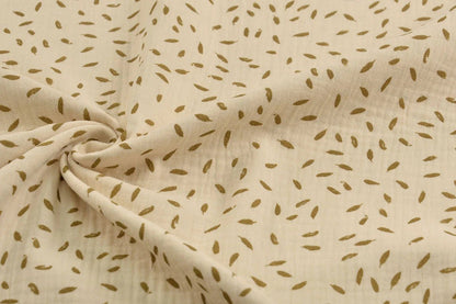 Muslin small leaf motif 125 g/m²