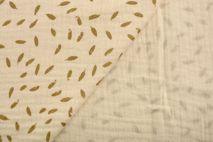 Muslin small leaf motif 125 g/m²