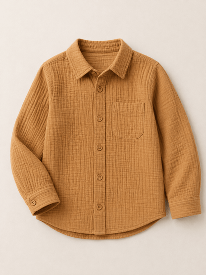 Image avec mousseline caramel au lait – disponible en ligne chez Šarlotes audumi