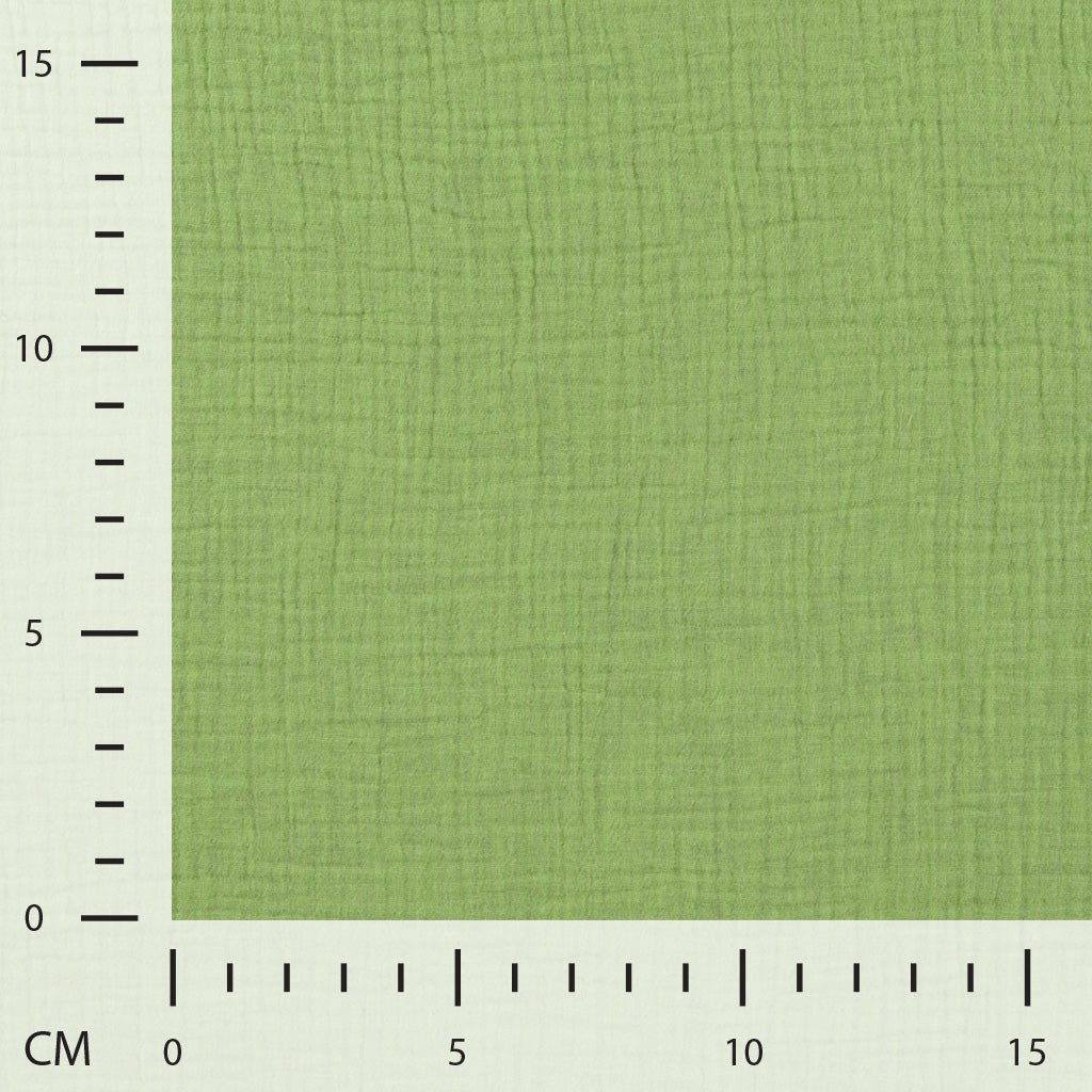 Image de mousseline vert chiné — disponible en ligne chez Tissus de Charlotte