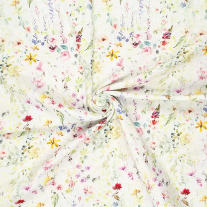 Mousseline - prairie fleurie 120 g/m²