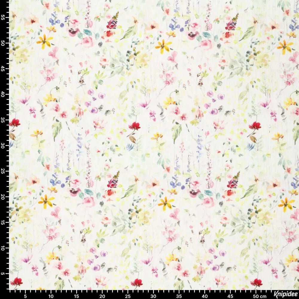 Mousseline - prairie fleurie 120 g/m²