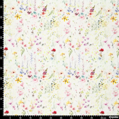 Mousseline - prairie fleurie 120 g/m²