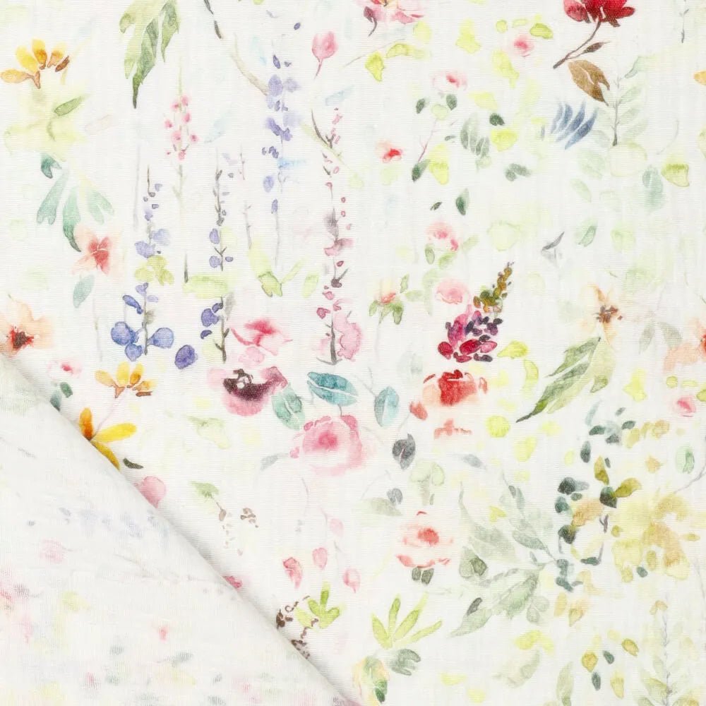 Mousseline - prairie fleurie 120 g/m²
