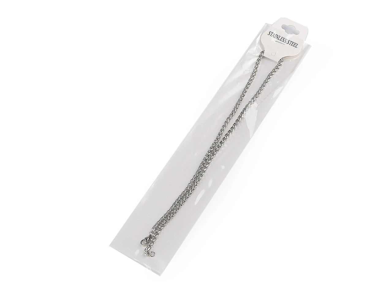 Image avec chaîne en acier inoxydable — couleur argent, 45 cm – disponible chez Šarlotes audumi