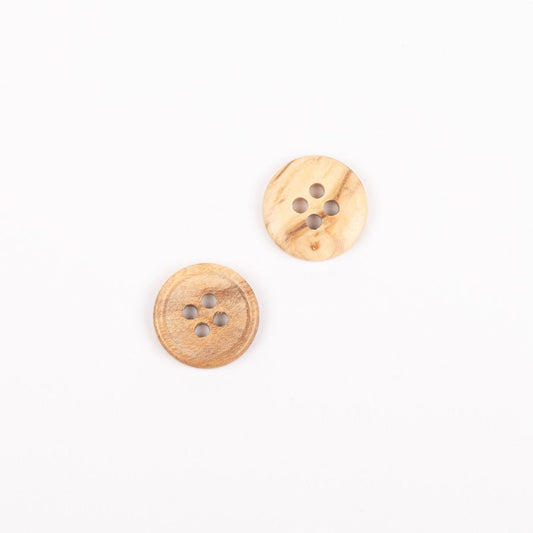 Boutons en bois d'olivier 15 mm