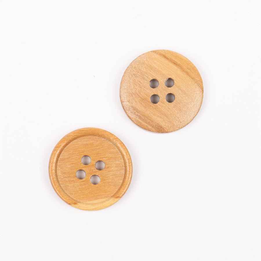 Boutons en bois d’olivier 25 mm