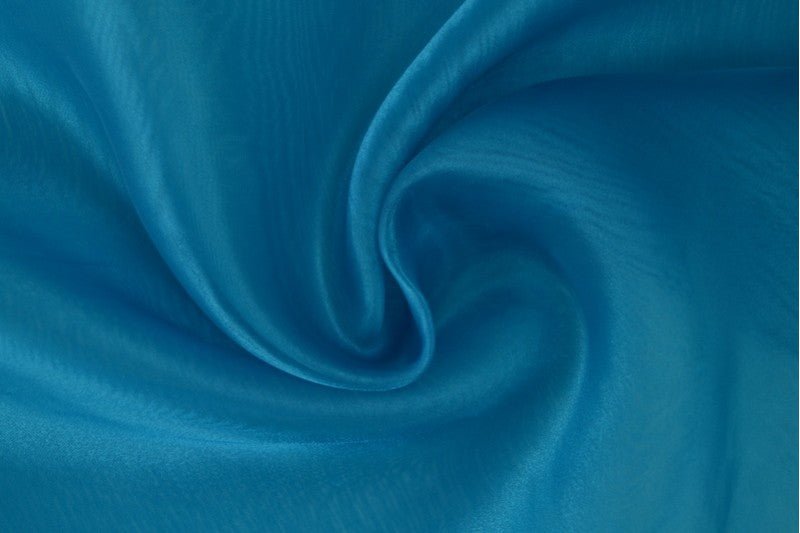 organza - bleu lagon 25 g/m²