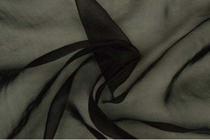 Organza noire 25 g/m²