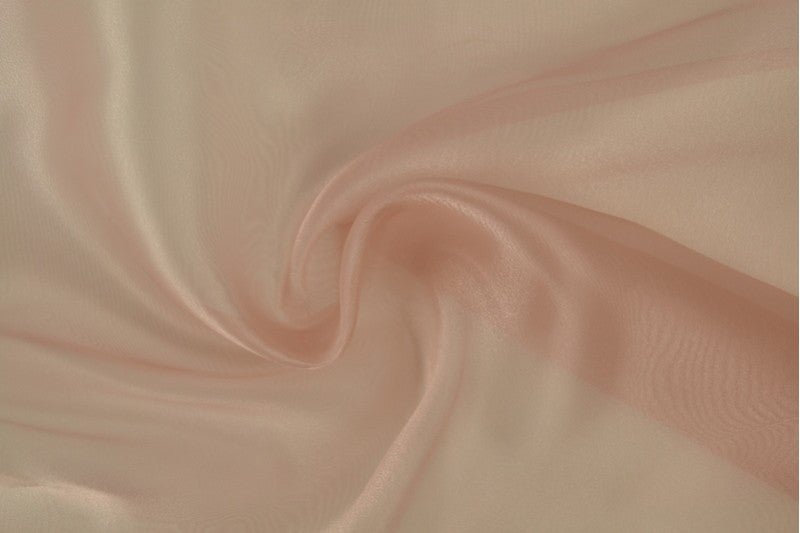 organza - rose poudré 25 g/m²