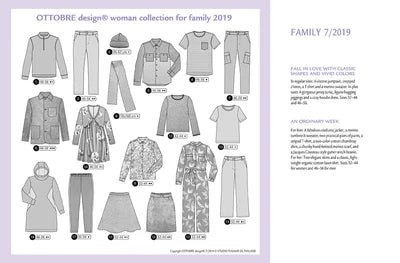 Image d’OTTOBRE Design Family – magazine de couture avec patrons en anglais – disponible en ligne chez Šarlotes audumi