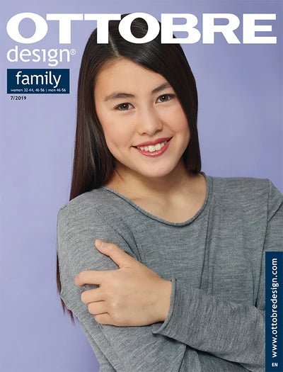 Image d’OTTOBRE Design Family – magazine de couture avec patrons en anglais – disponible en ligne chez Šarlotes audumi