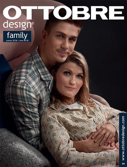 Image d’OTTOBRE Design Family – magazine de couture avec patrons en anglais – disponible en ligne chez Šarlotes audumi