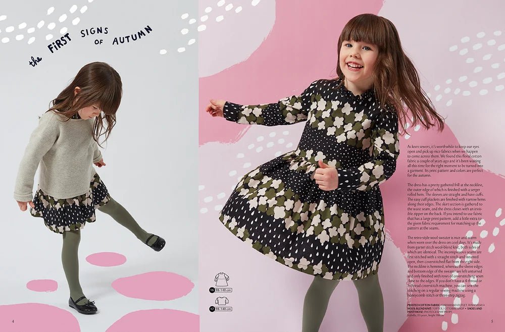 Image du magazine de patrons de vêtements pour enfants OTTOBRE design Kids 4/2018, en anglais, disponible en ligne chez Šarlotes audumi
