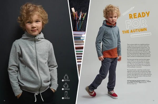 Image du magazine de patrons de vêtements pour enfants OTTOBRE design Kids 4/2018, en anglais, disponible en ligne chez Šarlotes audumi
