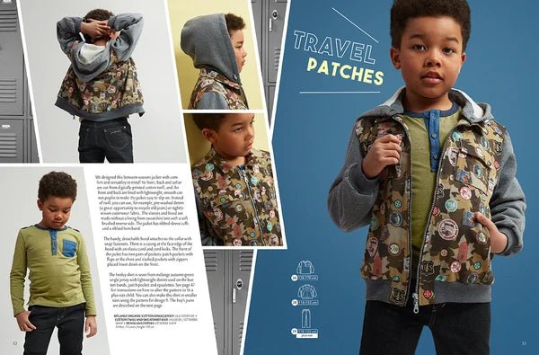 Image du magazine de patrons de vêtements pour enfants OTTOBRE design Kids 4/2018, en anglais, disponible en ligne chez Šarlotes audumi