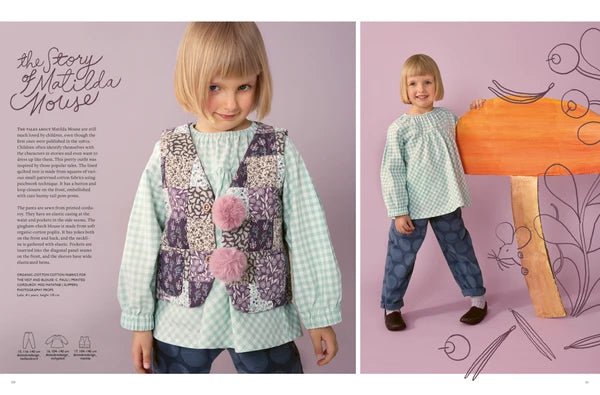 Image du magazine de patrons de vêtements pour enfants OTTOBRE design Kids 4/2023, en anglais, disponible en ligne chez Šarlotes audumi