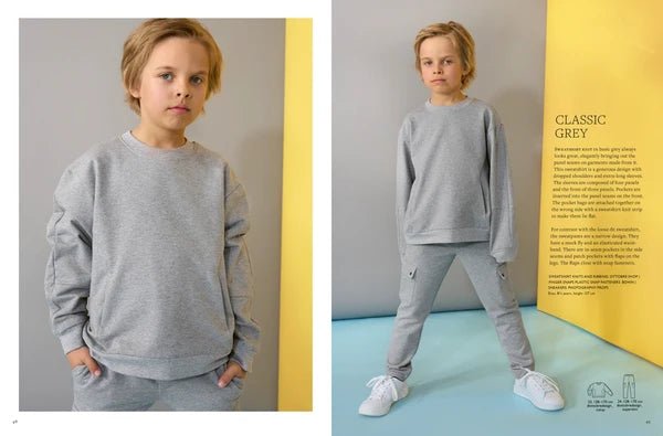 Image du magazine de patrons de vêtements pour enfants OTTOBRE design Kids 4/2023, en anglais, disponible en ligne chez Šarlotes audumi