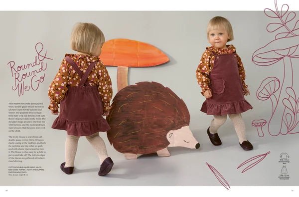 Image du magazine de patrons de vêtements pour enfants OTTOBRE design Kids 4/2023, en anglais, disponible en ligne chez Šarlotes audumi