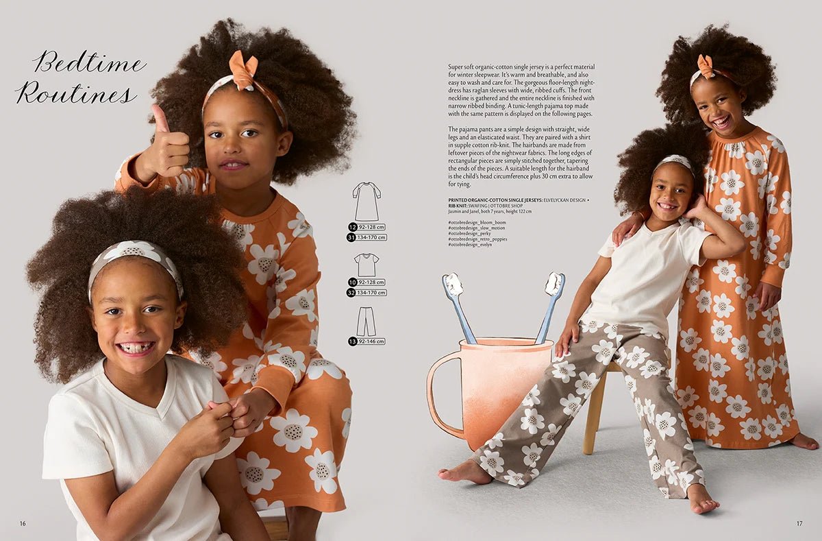 Image du magazine de patrons de vêtements pour enfants OTTOBRE design Kids 6/2022, en anglais, disponible en ligne chez Šarlotes audumi