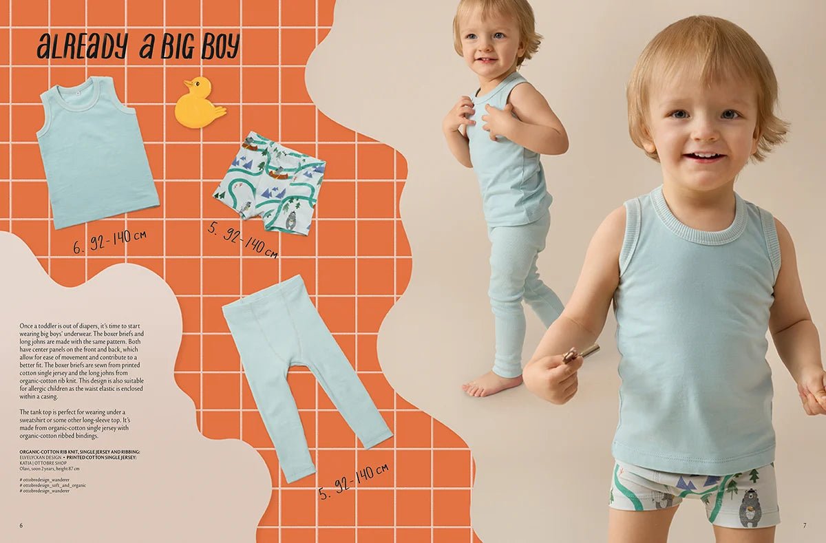 Image du magazine de patrons de vêtements pour enfants OTTOBRE design Kids 6/2022, en anglais, disponible en ligne chez Šarlotes audumi
