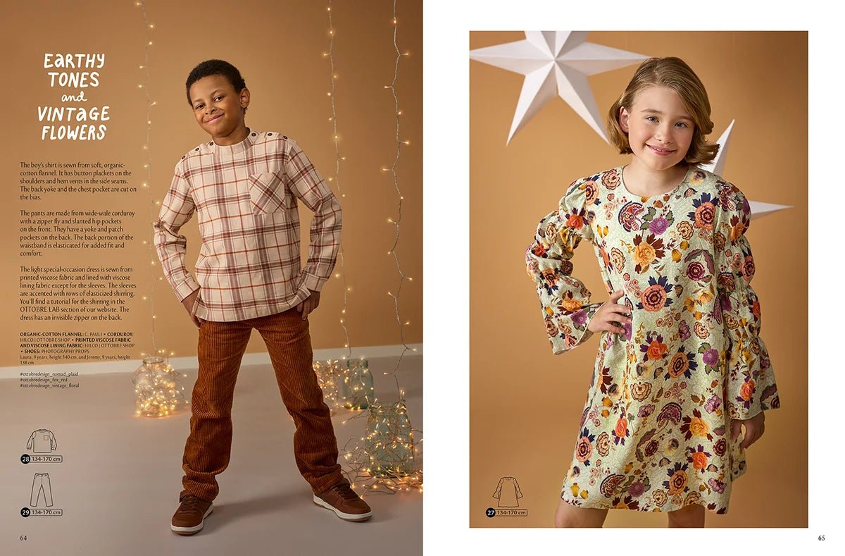 Image du magazine de patrons de vêtements pour enfants OTTOBRE design Kids 6/2022, en anglais, disponible en ligne chez Šarlotes audumi