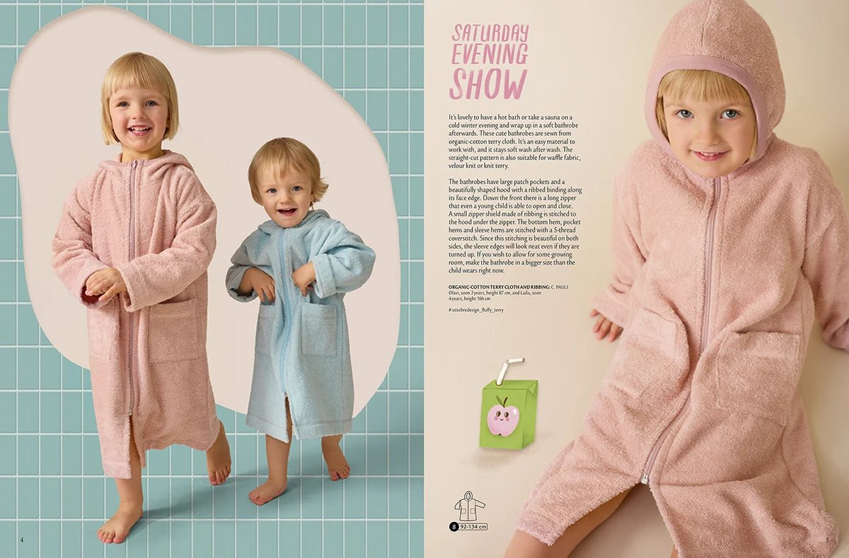 Image du magazine de patrons de vêtements pour enfants OTTOBRE design Kids 6/2022, en anglais, disponible en ligne chez Šarlotes audumi