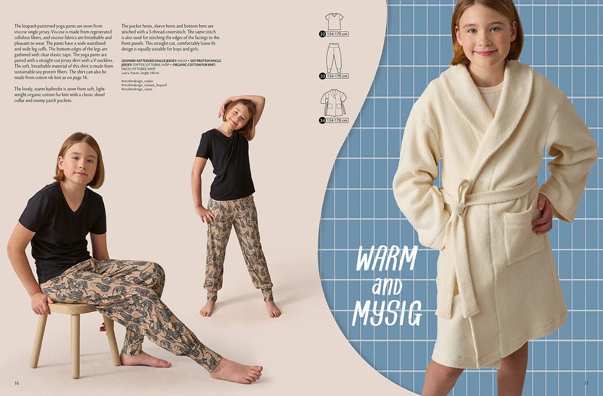 Image du magazine de patrons de vêtements pour enfants OTTOBRE design Kids 6/2022, en anglais, disponible en ligne chez Šarlotes audumi