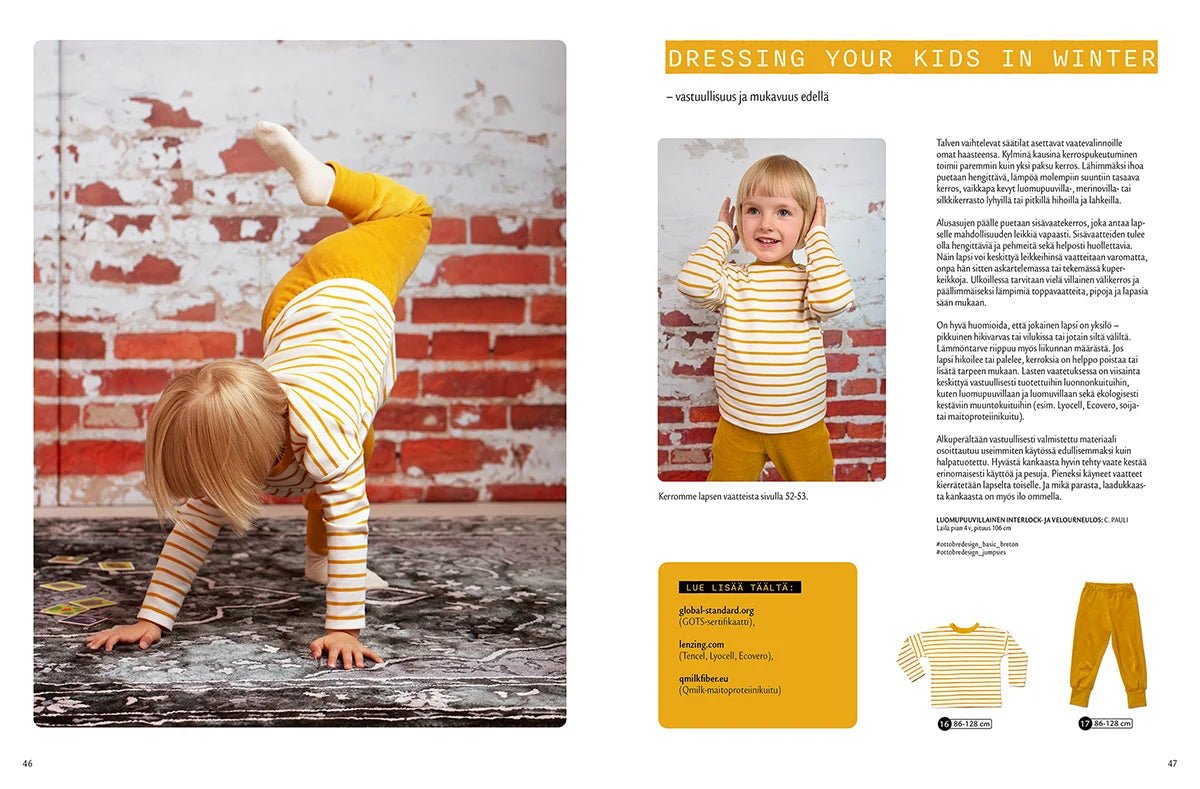 Image du magazine de patrons de vêtements pour enfants OTTOBRE design Kids 6/2022, en anglais, disponible en ligne chez Šarlotes audumi