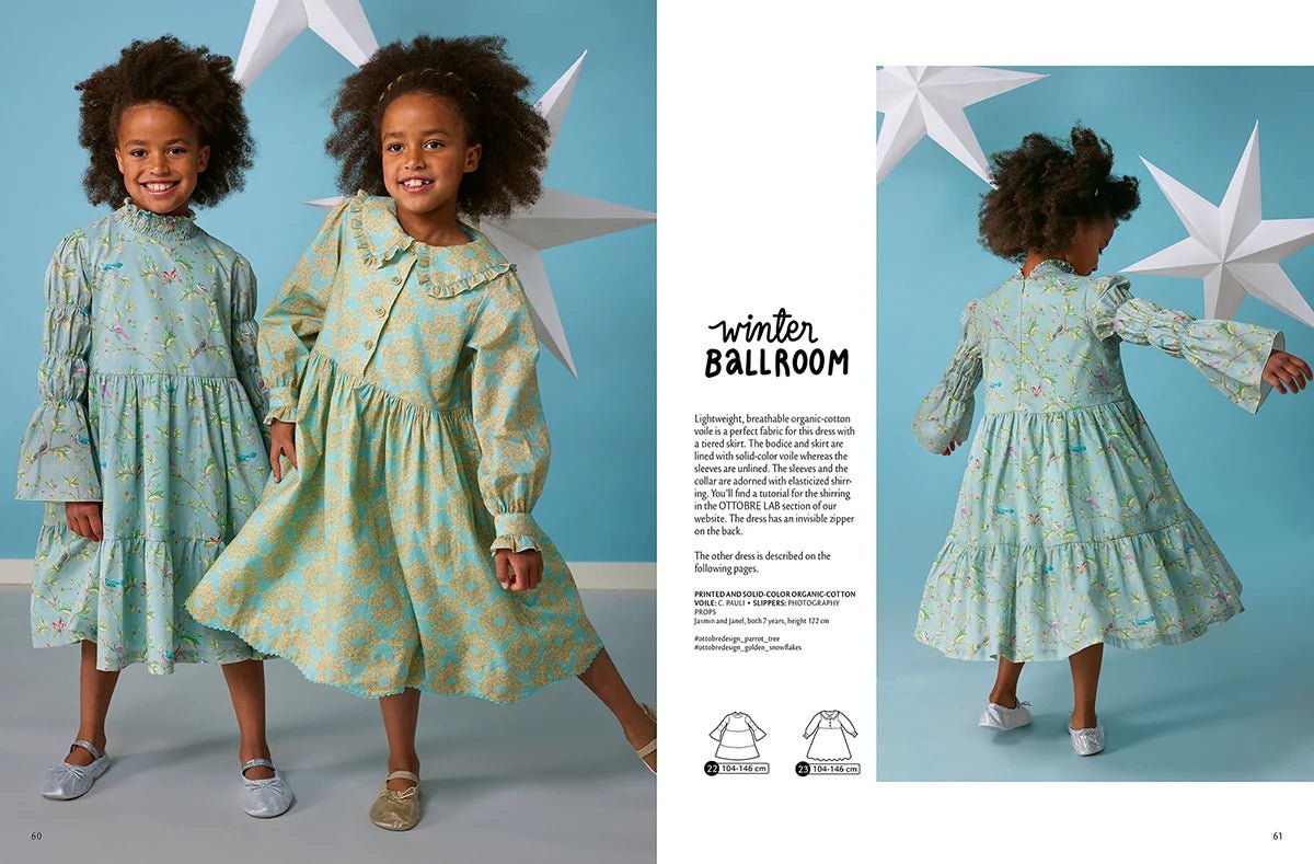 Image du magazine de patrons de vêtements pour enfants OTTOBRE design Kids 6/2022, en anglais, disponible en ligne chez Šarlotes audumi