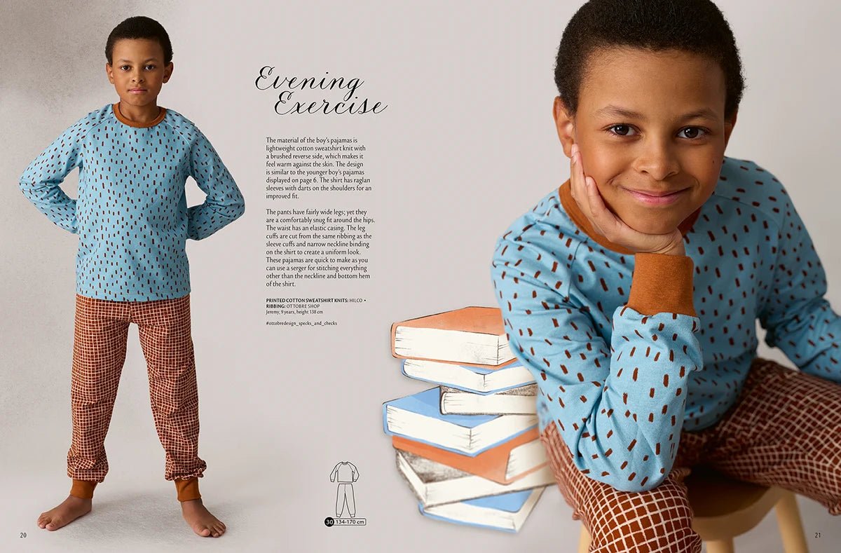 Image du magazine de patrons de vêtements pour enfants OTTOBRE design Kids 6/2022, en anglais, disponible en ligne chez Šarlotes audumi