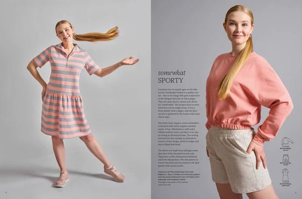Image du magazine de patrons de vêtements pour femmes OTTOBRE design Woman 2/2024, en anglais, disponible en ligne chez Šarlotes audumi