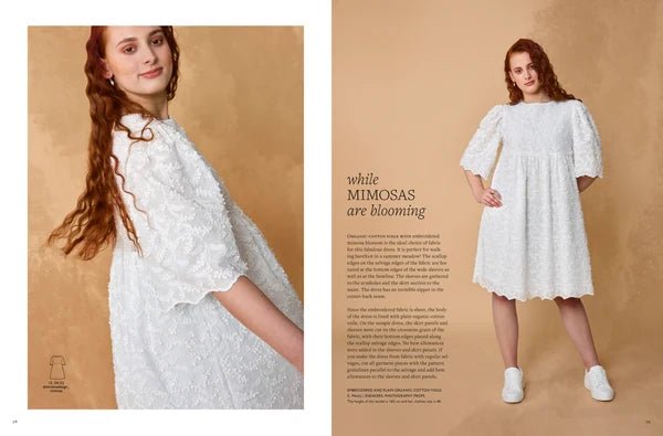 Image du magazine de patrons de vêtements pour femmes OTTOBRE design Woman 2/2024, en anglais, disponible en ligne chez Šarlotes audumi
